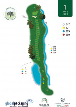 Buca 1 del Golf Il Cerreto di Miglianico